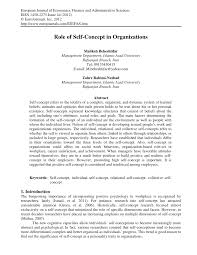 pdf role of self concept in organizations pdf role of self concept in organizations