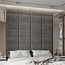 Upholstered Bed Headboard Velvet Wall