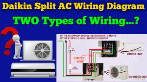 daikin inverter split ac wiring