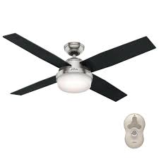 Indoor Brushed Nickel Ceiling Fan Light Dempsey 52 In Led Bedroom Living Room 49694592163 Ebay