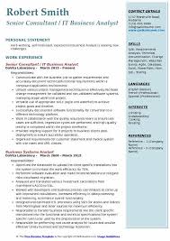 It Business Analyst Resume Template 10 Business Analyst Cv