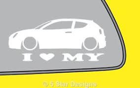 Details About 2x Love Low Alfa Romeo Mito Turbo Jtdm Outline Silhouette Sticker Decal Lr218