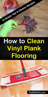 to clean vinyl plank flooring