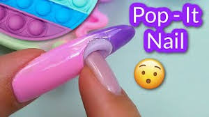 pop it anti stress manicure nail art