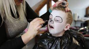 halloween skull kids makeup easy by