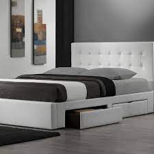 queen size storage platform bed with