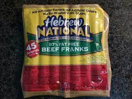 fat free beef franks nutrition facts