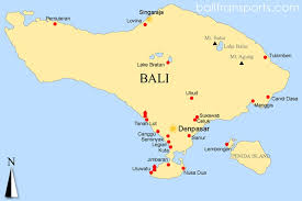 bali map map about tourist