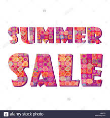 Summer Sale Sign Illustration Design Over White Stock Photo