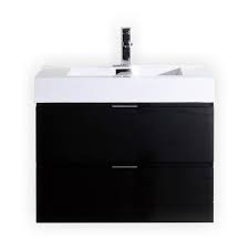 Shop allmodern for modern and contemporary 30 inch bathroom vanities to match your style and budget. Kubebath Bsl30 Bk Bliss 30 Inch Black Wall Mount Modern Bathroom Vanity