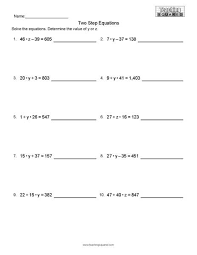 Two Step Equations