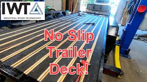 trailer deck replacement with black