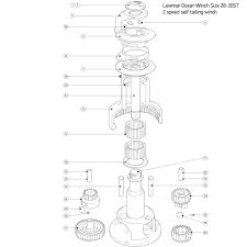 ocean winch size 30st spares lewmar