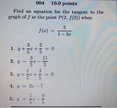 Solved 10 0 Points 004 Find An Equation