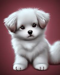 cute adorable fluffy baby dog with