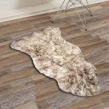 xrboomlife natural sheepskin rug with