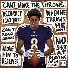 Do you think lafraud jackson is the most overrated nfl player in history? Lamar Jackson Baltimore Ravens Football Lamar Jackson Ravens Lamar Jackson Wallpaper