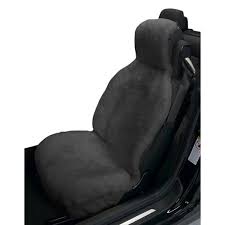 Sideless Gray Sheepskin Seat Cover
