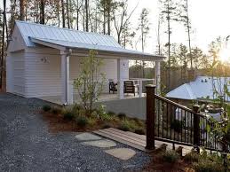 Detached Garage With Covered Patio