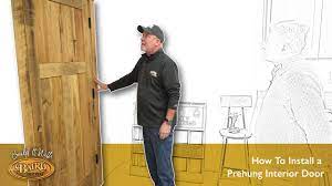how to install a prehung interior door