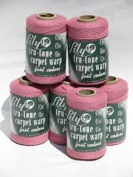 6 spools vine lily cotton rug thread