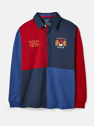 joules harlequin rugby shirt with