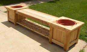 diy deck planter boxes bench plans