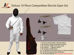 Deluxe 10 Piece Competition Electric Epee Set
