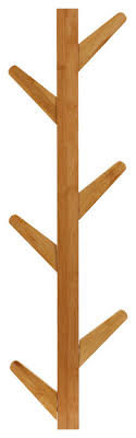 space saver bamboo wall mount 8 hook