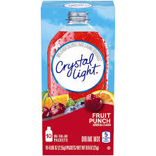 Amazon Com Crystal Light Fruit Punch Drink Mix 60 On The Go Packets 6 Packs Of 10 Powdered Soft Drink Mixes Grocery Gourmet Food
