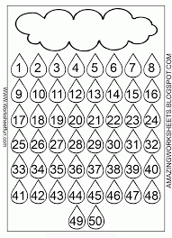 Number Chart 1 50 Worksheets Clip Art Library