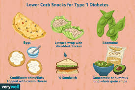 lower carbohydrate snacks for type 1