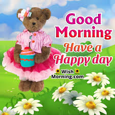 good morning teddy cards wish morning