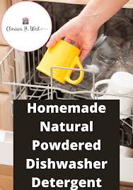 homemade natural powdered dishwasher