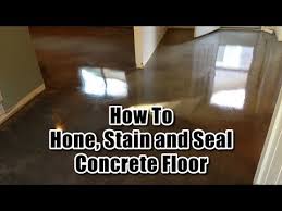 hone stain and seal concrete floor