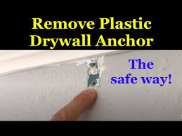 How To Remove Plastic Drywall Anchors