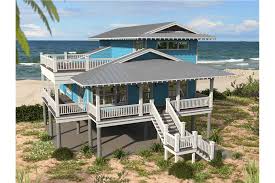 Beachfront Home Plan 3 Bedrms 4