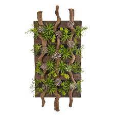 Mixed Succulent Artificial Living Wall