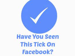 blue tick on facebook pages mean