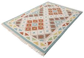 summer kilim rug beige turquoise