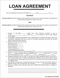 Loan Agreement Form 40 Free Templates Word Pdf 5125 Template