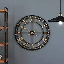 Medieval India Metal Indoor Large Clock