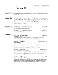 Resume Templates toubiafrance com a computer science resume