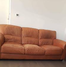 3 seater 100 leather dfs tan sofa