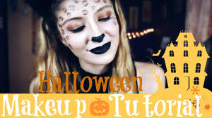 easy leopard halloween makeup tutorial