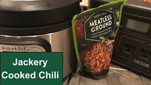 meatless ground cooked w jackery 1000
