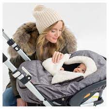 Heather Gray Winter Car Seat Cover