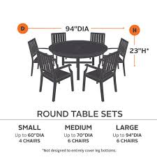 Patio table and chairs to buy online. Ravenna Small Round Table 4 Standard Chairs Patio Set Cover At Menards