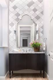 White And Gray Arabesque Tiles Top