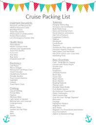 The Ultimate Printable Cruise Packing List